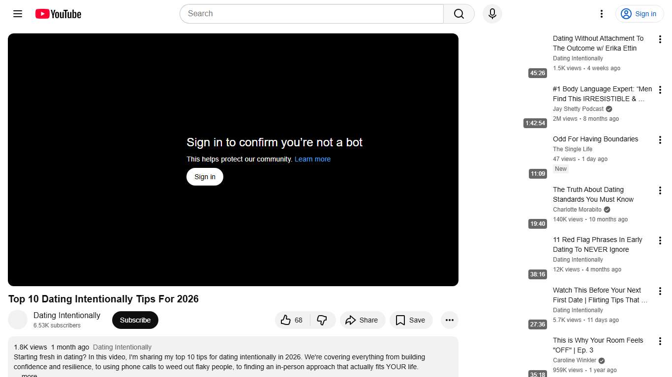 Top 10 Dating Intentionally Tips For 2026 - YouTube